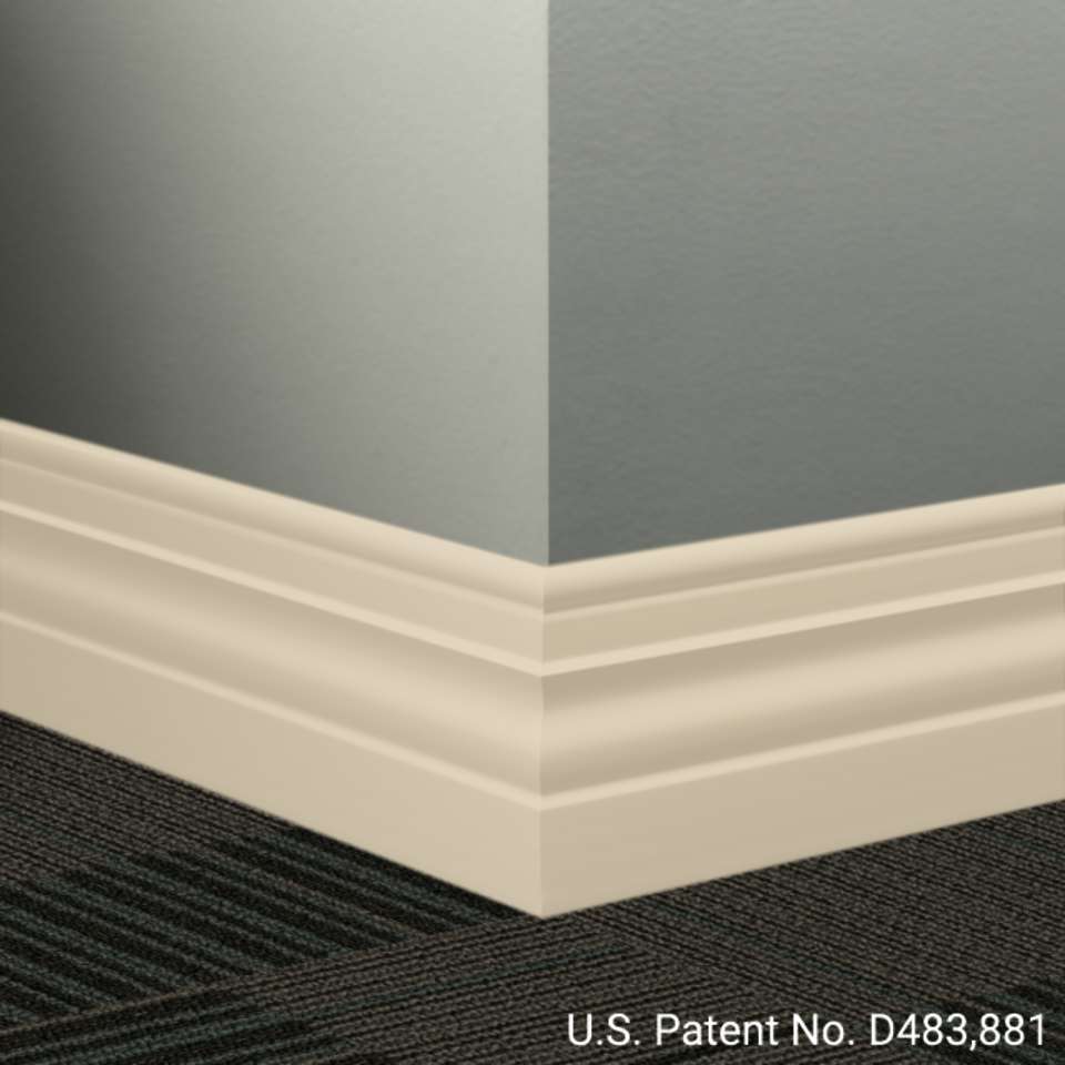 Tarkett - Système de finition murale Millwork - MW 34 A Diplomat 4 1⁄2” - MW XX A #34 Almond - Wallbase 8' (paquet de 6)