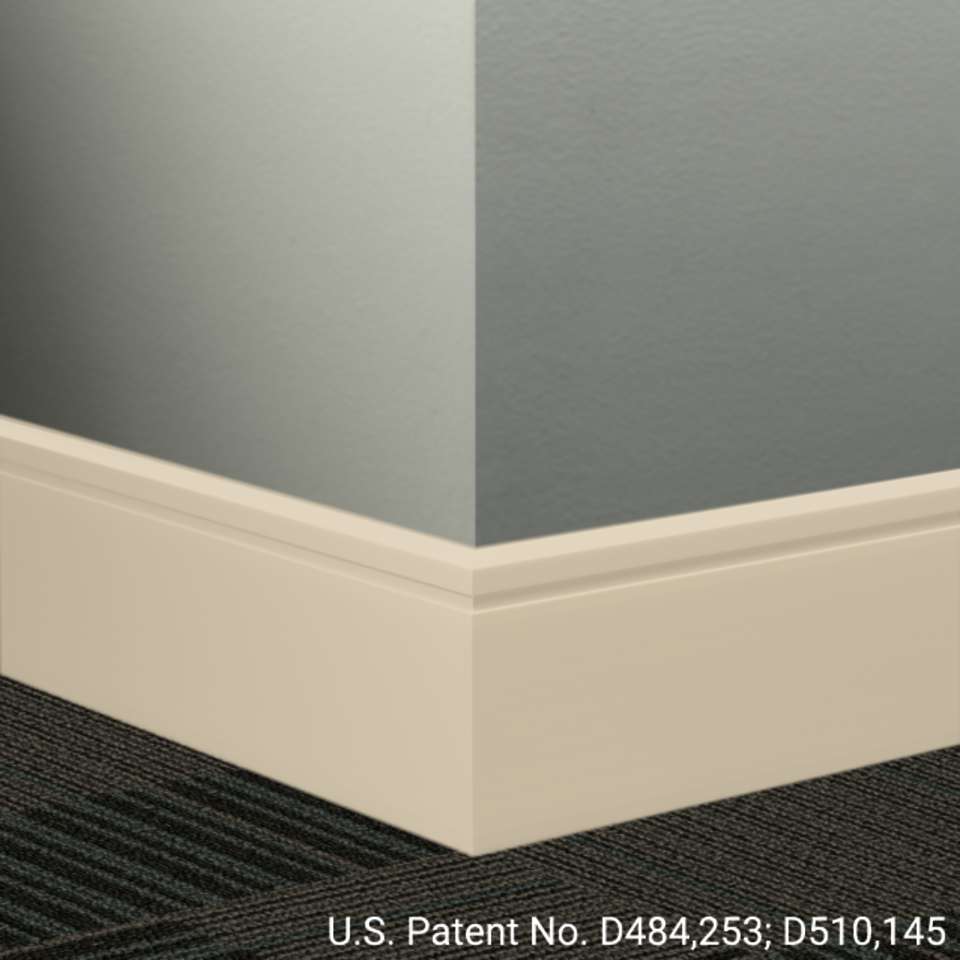 Tarkett - Système de finition murale Millwork - MW 34 F Reveal 4 1⁄4” #34 Almond - Wallbase 8' (paquet de 8)
