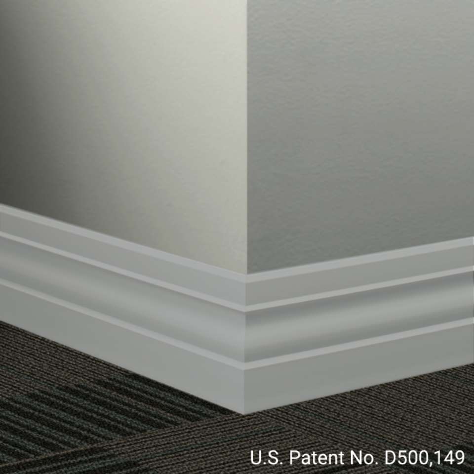 Tarkett - Système de finition murale Millwork - MW 38 K Ambassador 4" #38 Pewter - Wallbase 8' (paquet de 6)
