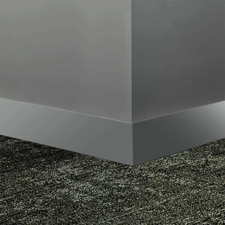 Tarkett - Système de finition murale Millwork - MW 38 S4 Monument 4" #38 Pewter - Wallbase 8' (paquet de 8)