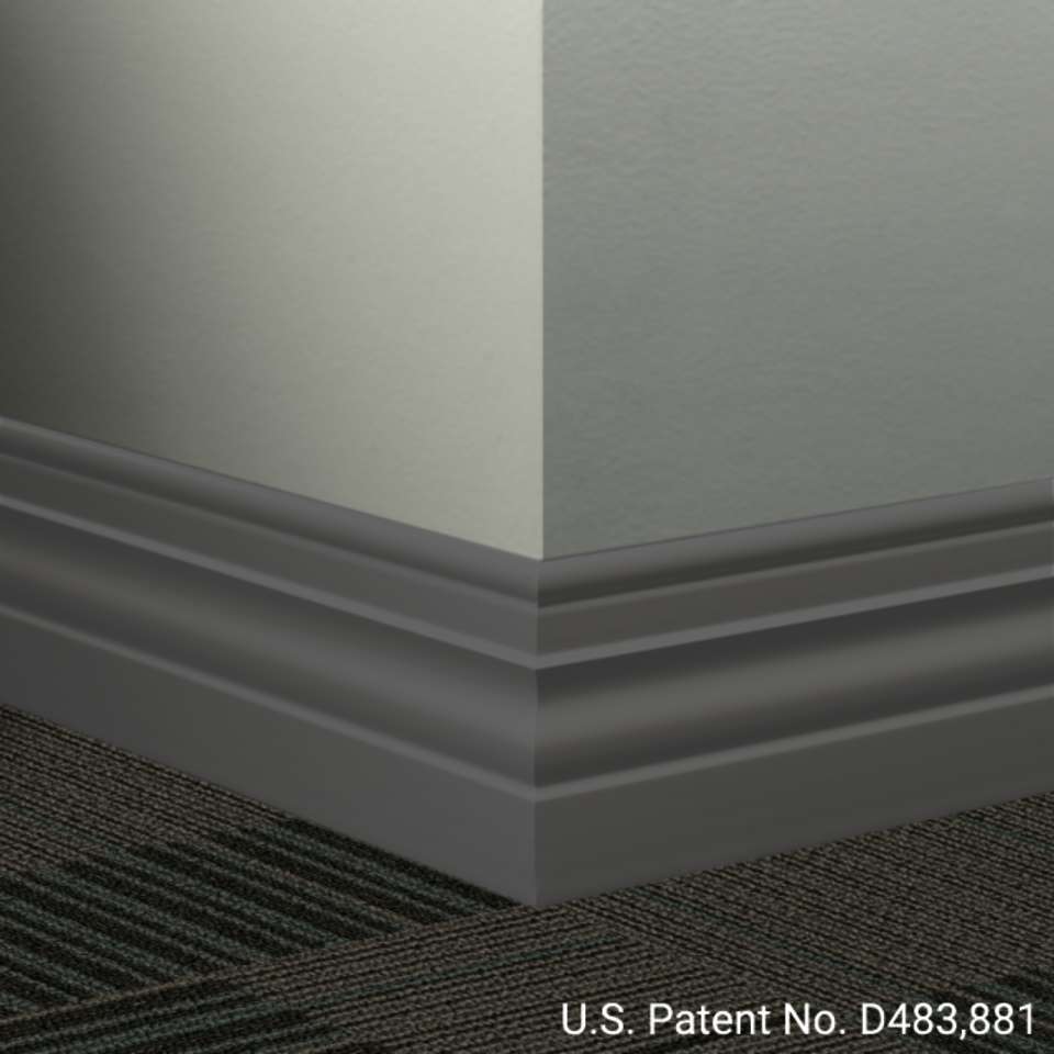 Tarkett - Système de finition murale Millwork - MW 40 A Diplomat 4 1⁄2” - MW XX A #40 Black - Wallbase 8' (paquet de 6)