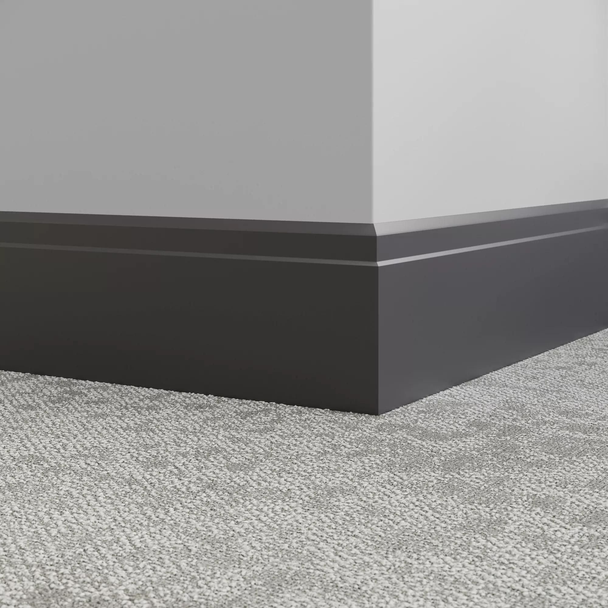 Tarkett - Système de finition murale Millwork - MW 40 X62 Ledge 6" 40 Noir - Plinthe 8' (paquet de 5) ||MW40X62 - Ceramed