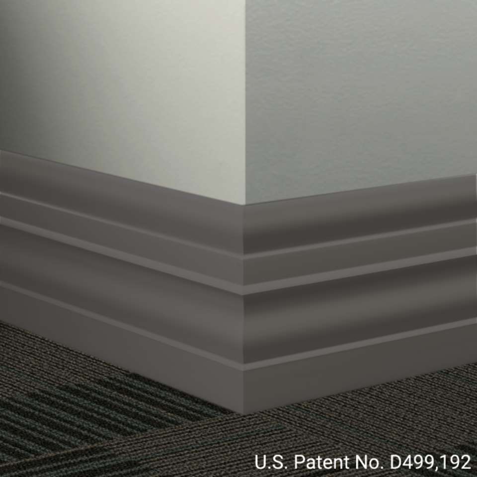 Tarkett - Système de finition murale Millwork - MW 44 E Attaché 6" #44 Dark Brown - Wallbase 8' (paquet de 8)