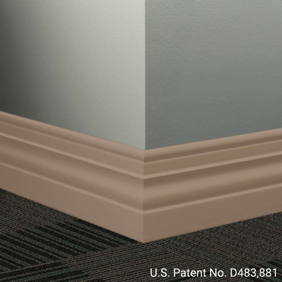 Tarkett - Système de finition murale Millwork - MW 45 A Diplomat 4 1⁄2” - MW XX A #45 Sandalwood - Wallbase 8' (paquet de 6)