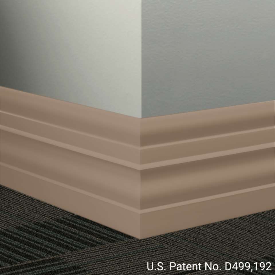 Tarkett - Système de finition murale Millwork - MW 45 E Attaché 6" #45 Sandalwood - Wallbase 8' (paquet de 8)
