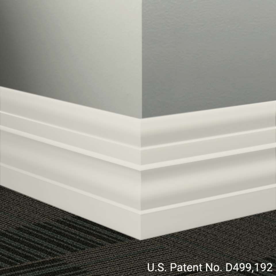 Tarkett - Système de finition murale Millwork - MW 460 E Attaché 6" #460 Cotton - Wallbase 8' (paquet de 8)