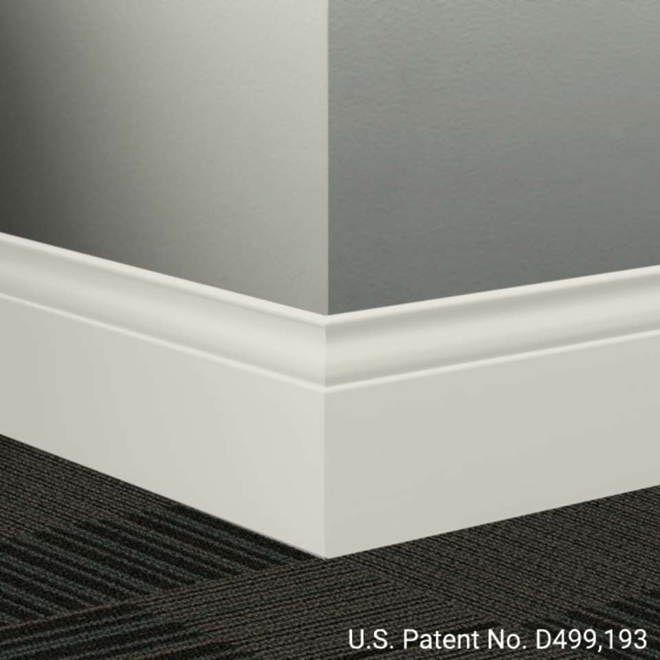 Tarkett - Système de finition murale Millwork - MW 460 G Inflection 5 1⁄4” #460 Cotton - Wallbase 8' (paquet de 6)