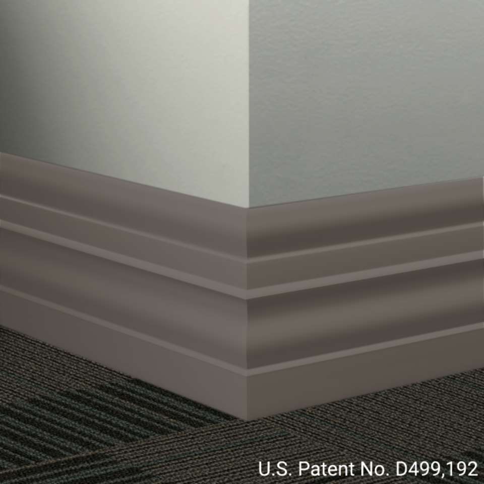 Tarkett - Système de finition murale Millwork - MW 47 E Attaché 6" #47 Brown - Wallbase 8' (paquet de 8)