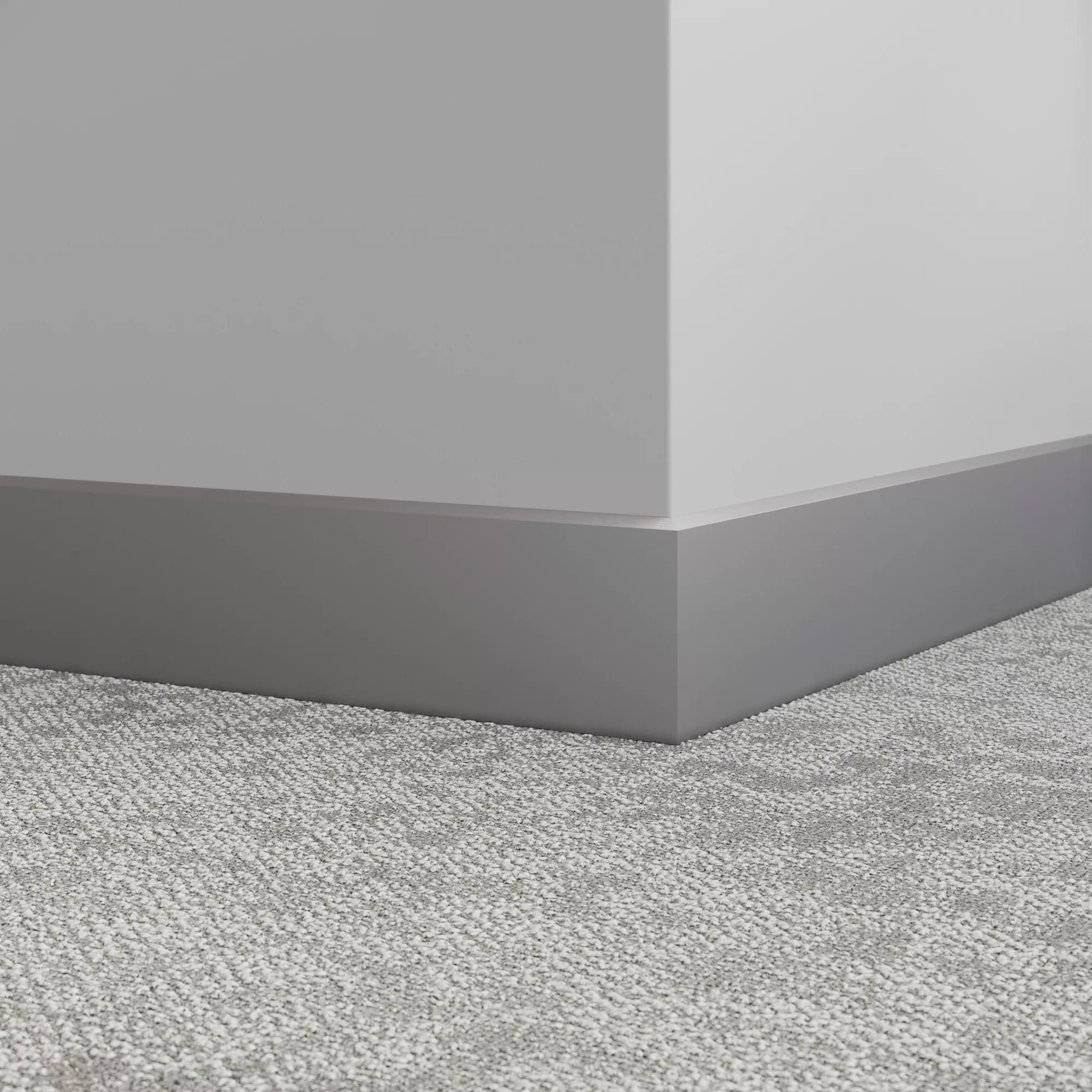 Tarkett - Système de finition murale Millwork - MW 48 FS Exhibit 4-1/4" 48 Gris - Plinthe 8' (paquet de 8) ||MW48FS - Ceramed