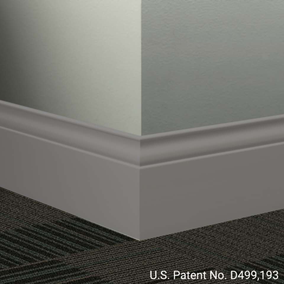 Tarkett - Système de finition murale Millwork - MW 48 G Inflection 5 1⁄4” #48 Grey - Wallbase 8' (paquet de 6)