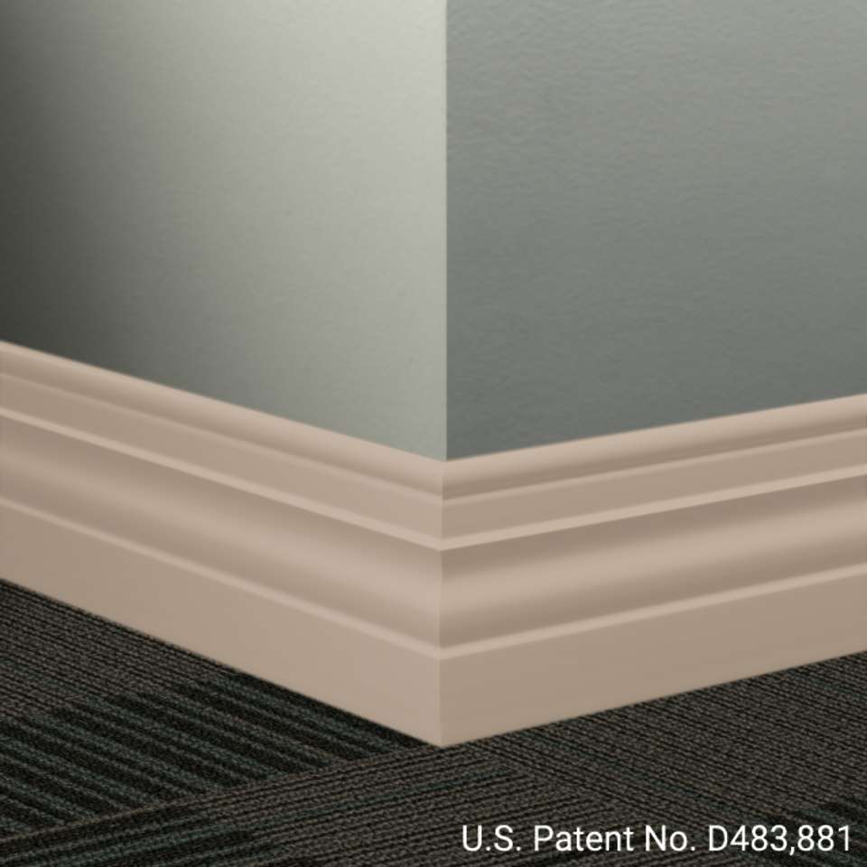 Tarkett - Système de finition murale Millwork - MW 49 A Diplomat 4 1⁄2” - MW XX A #49 Beige - Wallbase 8' (paquet de 6)