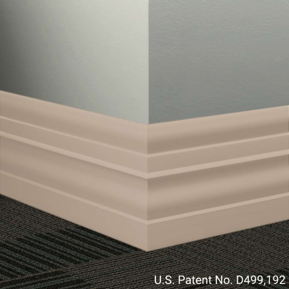 Tarkett - Système de finition murale Millwork - MW 49 E Attaché 6" #49 Beige - Wallbase 8' (paquet de 8)