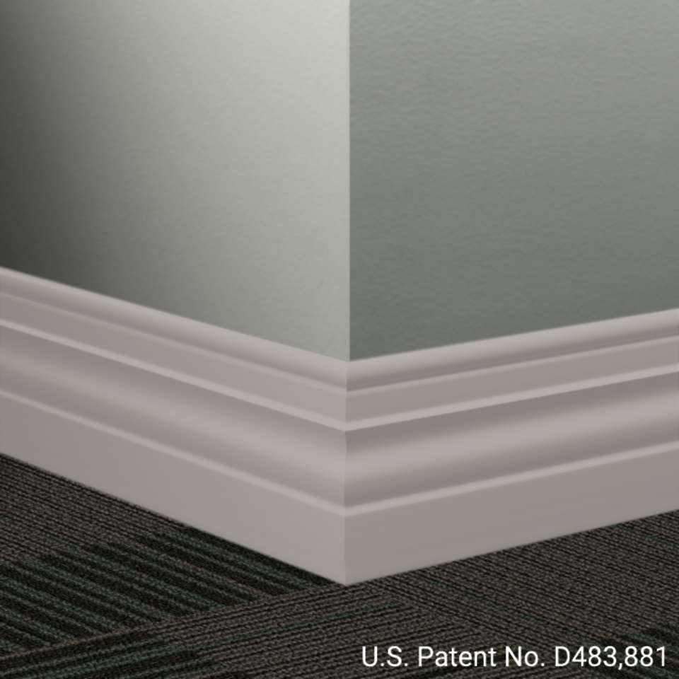 Tarkett - Système de finition murale Millwork - MW 55 A Diplomat 4 1⁄2” - MW XX A #55 Silver Grey - Wallbase 8' (paquet de 6)