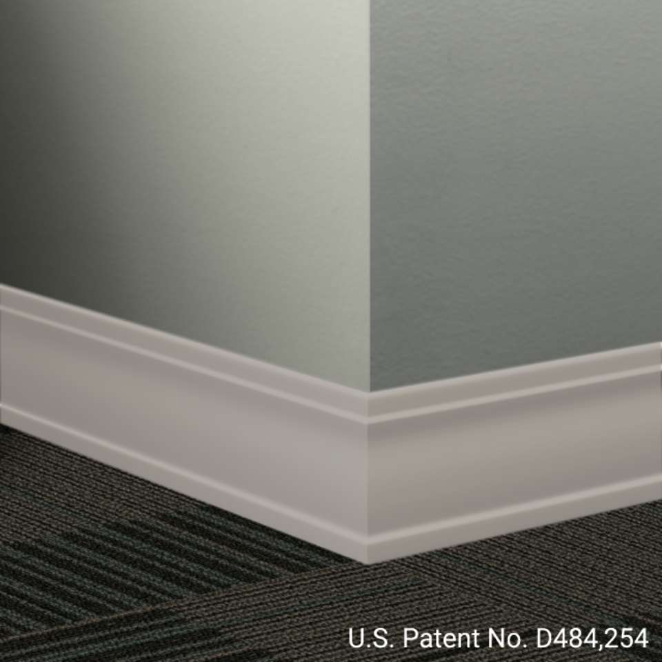 Tarkett - Système de finition murale Millwork - MW 55 D Outline 3 1⁄2” #55 Silver Grey - Wallbase 8' (paquet de 10)