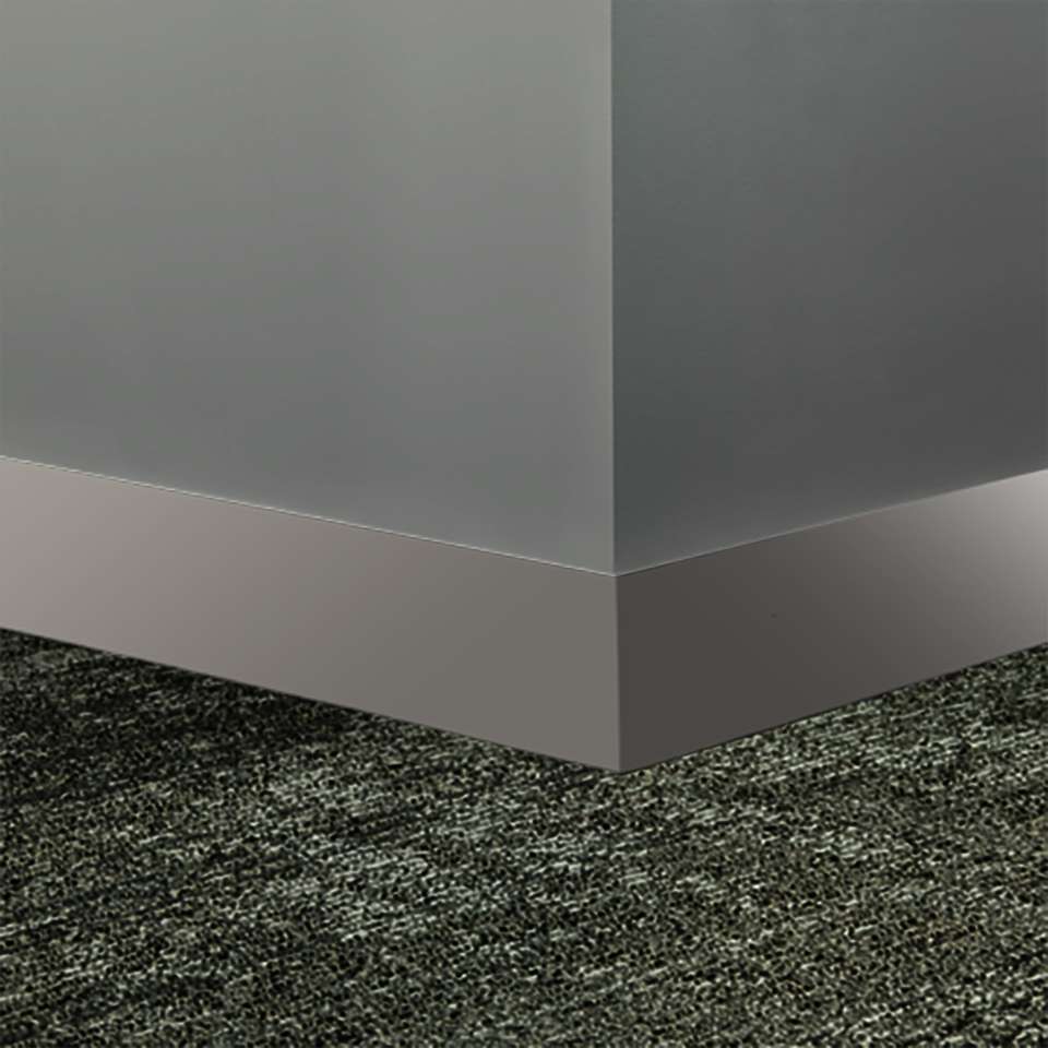 Tarkett - Système de finition murale Millwork - MW 55 S25 Monument 2 1⁄2” #55 Silver Grey - Wallbase 8' (paquet de 8)