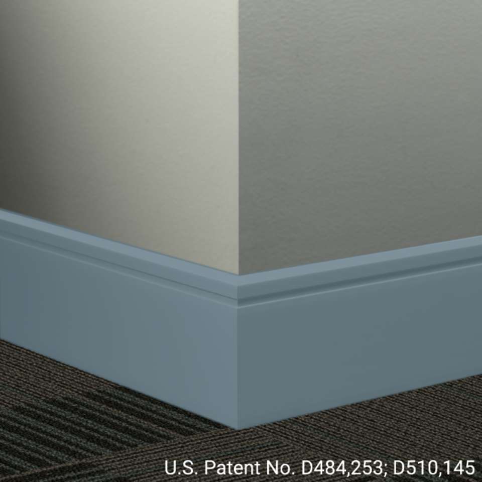 Tarkett - Système de finition murale Millwork - MW 58 F Reveal 4 1⁄4” #58 Windsor Blue - Wallbase 8' (paquet de 8)
