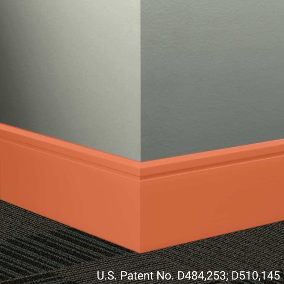 Tarkett - Système de finition murale Millwork - MW 62 F Reveal 4 1⁄4” #62 Tangerine Tango - Wallbase 8' (paquet de 8)