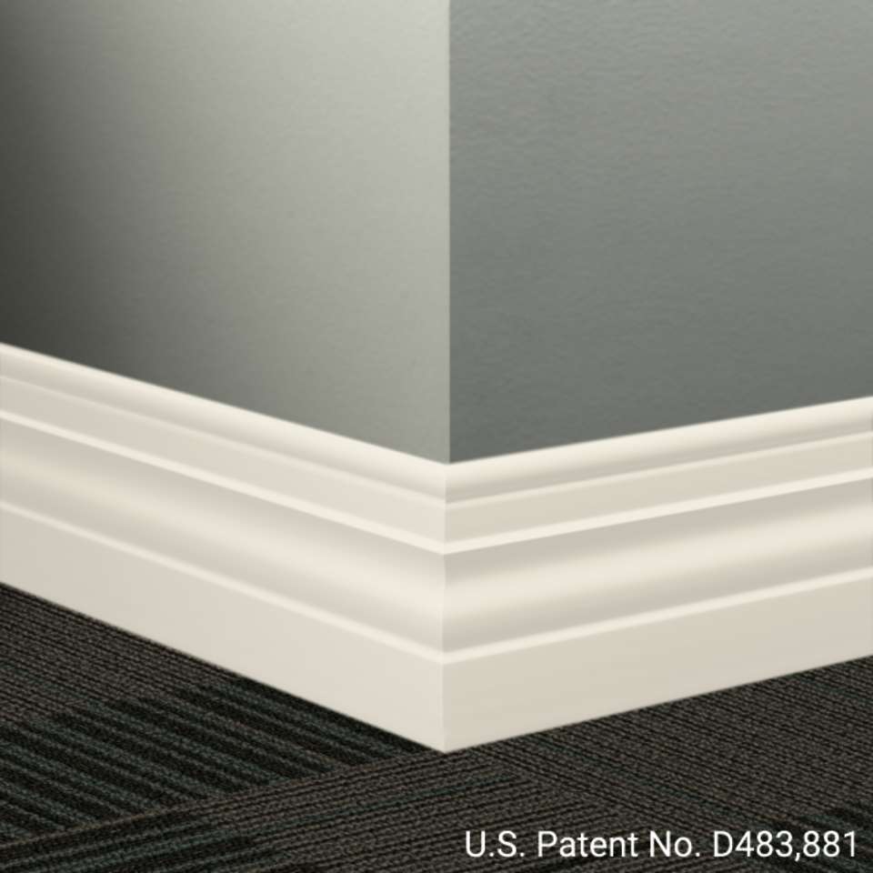 Tarkett - Système de finition murale Millwork - MW 68 A Diplomat 4 1⁄2” - MW XX A #68 White Sand - Wallbase 8' (paquet de 6)