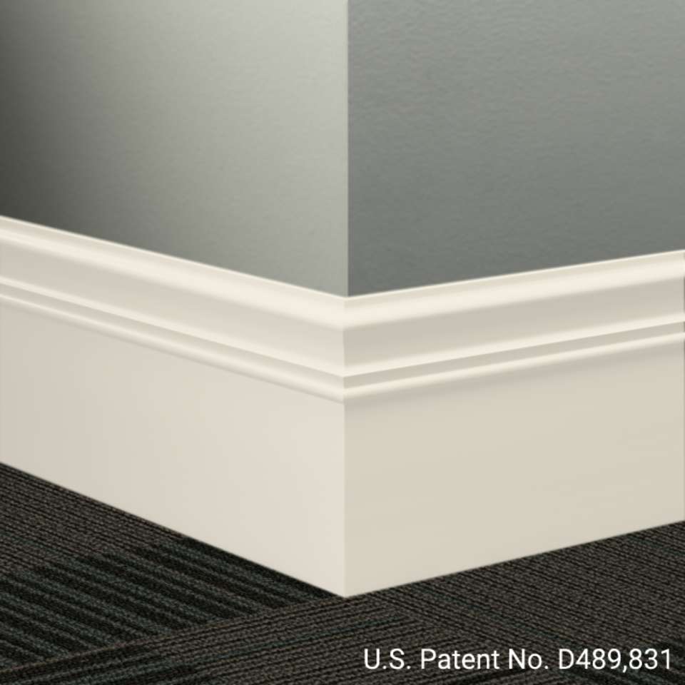 Tarkett - Système de finition murale Millwork - MW 68 M Monarch 6" #68 White Sand - Wallbase 8' (paquet de 6)