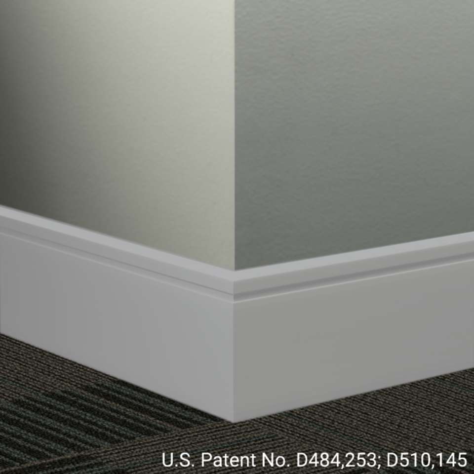 Tarkett - Système de finition murale Millwork - MW 69 F8 Reveal 8" #69 Sterling Silver - Wallbase 8' (paquet de 4)