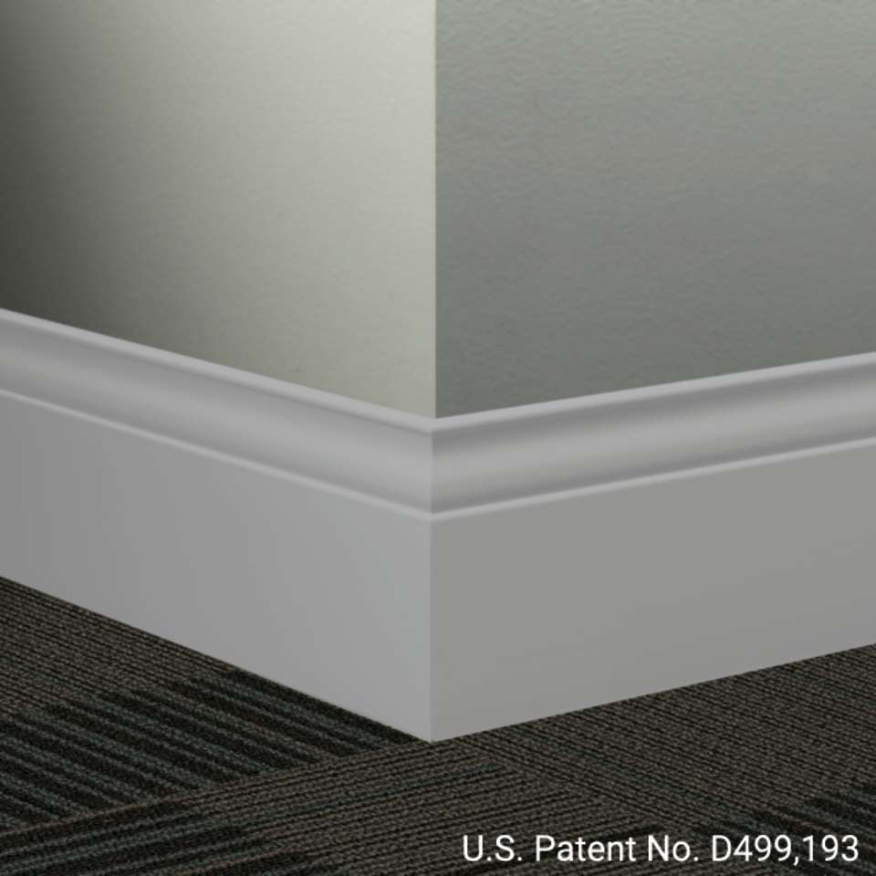 Tarkett - Système de finition murale Millwork - MW 69 G Inflection 5 1⁄4” #69 Sterling Silver - Wallbase 8' (paquet de 6)