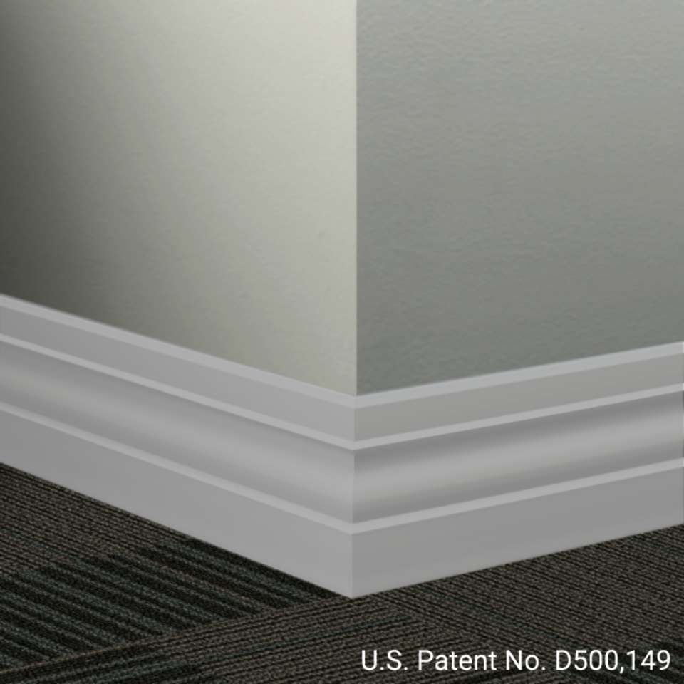 Tarkett - Système de finition murale Millwork - MW 69 K Ambassador 4" #69 Sterling Silver - Wallbase 8' (paquet de 6)