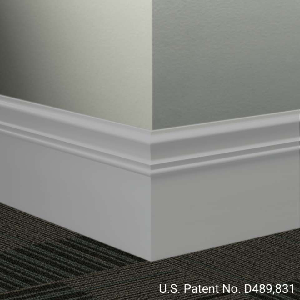 Tarkett - Système de finition murale Millwork - MW 69 M Monarch 6" #69 Sterling Silver - Wallbase 8' (paquet de 6)