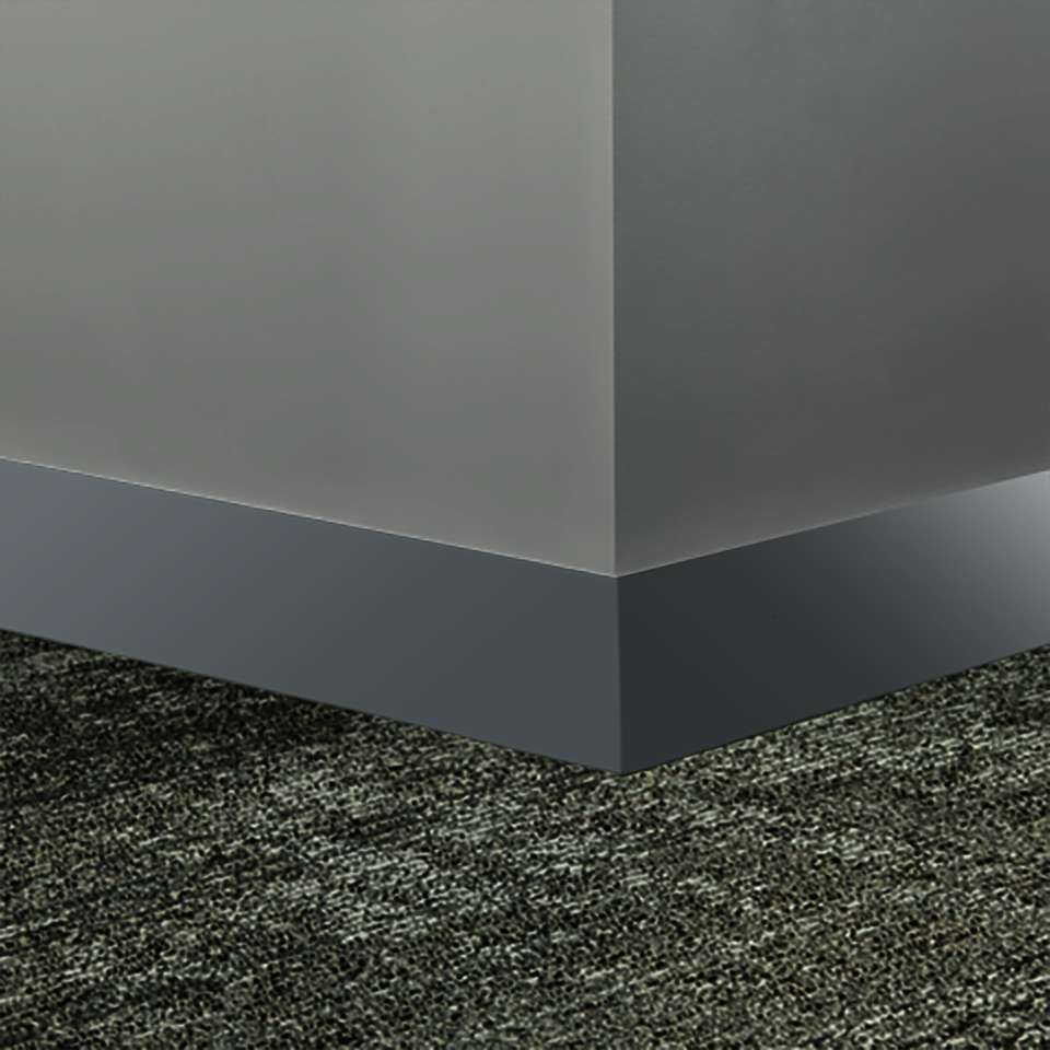 Tarkett - Système de finition murale Millwork - MW 71 S4 Monument 4" #71 Storm Cloud - Wallbase 8' (paquet de 8)