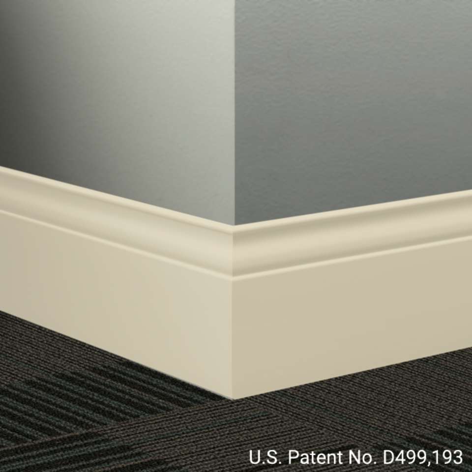 Tarkett - Système de finition murale Millwork - MW 79 G Inflection 5 1⁄4” #79 Bone White - Wallbase 8' (paquet de 6)