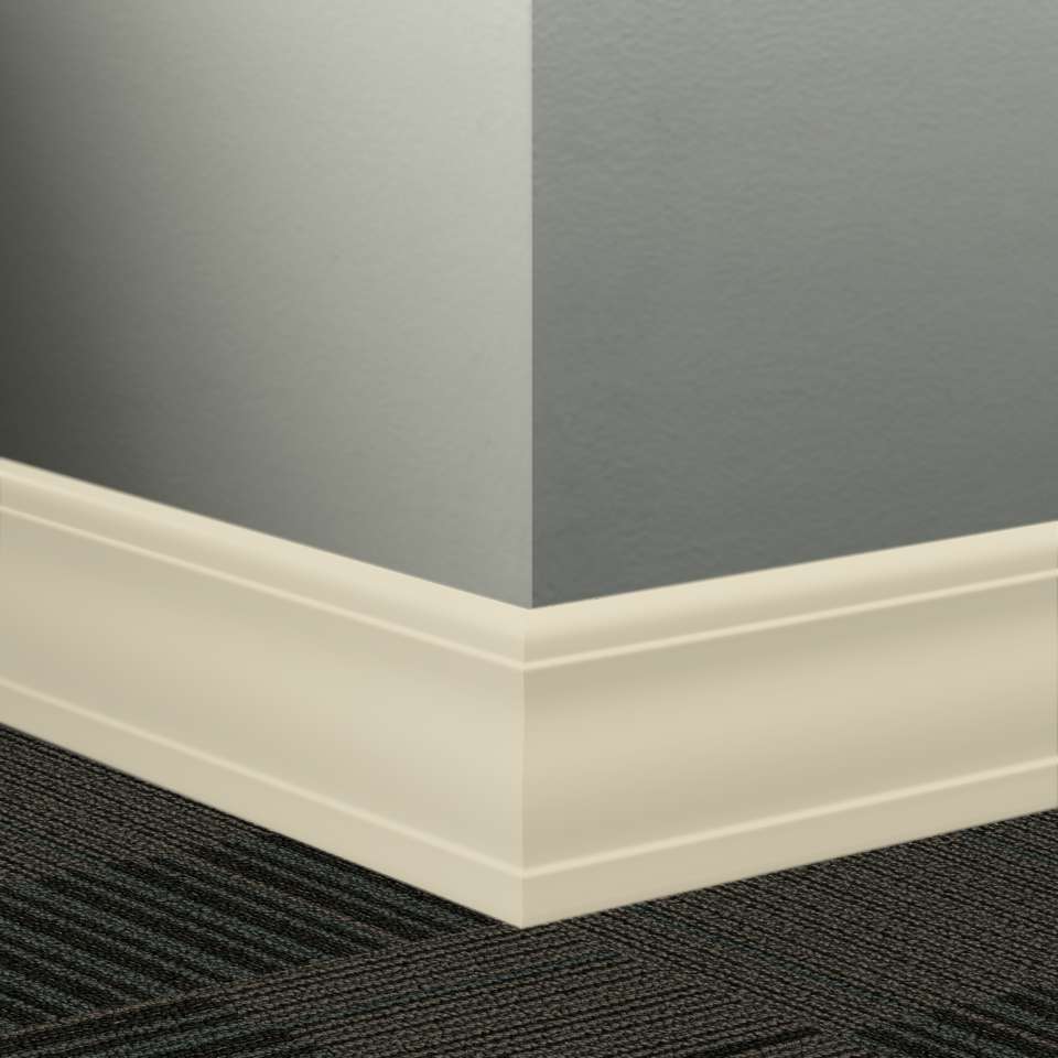 Tarkett - Système de finition murale Millwork - MW 79 J Silhouette 4" #79 Bone White - Wallbase 8' (paquet de 6)