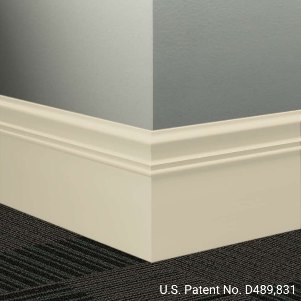 Tarkett - Système de finition murale Millwork - MW 79 M Monarch 6" #79 Bone White - Wallbase 8' (paquet de 6)