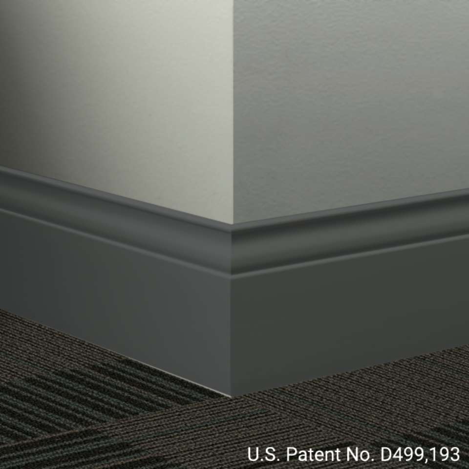 Tarkett - Système de finition murale Millwork - MW 82 G Inflection 5 1⁄4” #82 Black Pearl - Wallbase 8' (paquet de 6)
