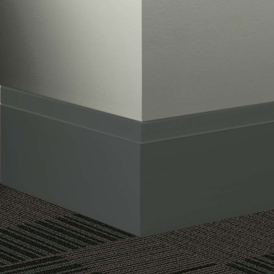 Tarkett - Système de finition murale Millwork - MW 82 R Equinox 4 1⁄2” #82 Black Pearl - Wallbase 8' (paquet de 5)