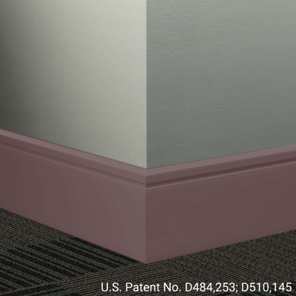Tarkett - Système de finition murale Millwork - MW 85 F Reveal 4 1⁄4” #85 Burgundy - Wallbase 8' (paquet de 8)