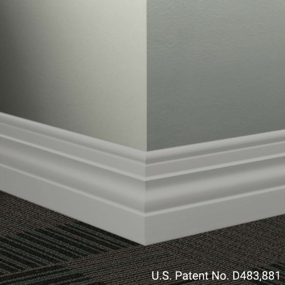 Tarkett - Système de finition murale Millwork - MW TA5 A Diplomat 4 1⁄2” - MW XX A #TA5 Colonial Grey - Wallbase 8' (paquet de 6)