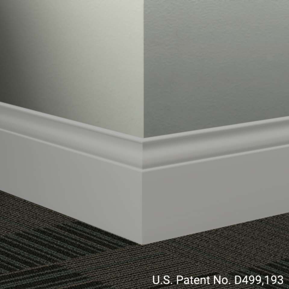 Tarkett - Système de finition murale Millwork - MW TA5 G Inflection 5 1⁄4” #TA5 Colonial Grey - Wallbase 8' (paquet de 6)