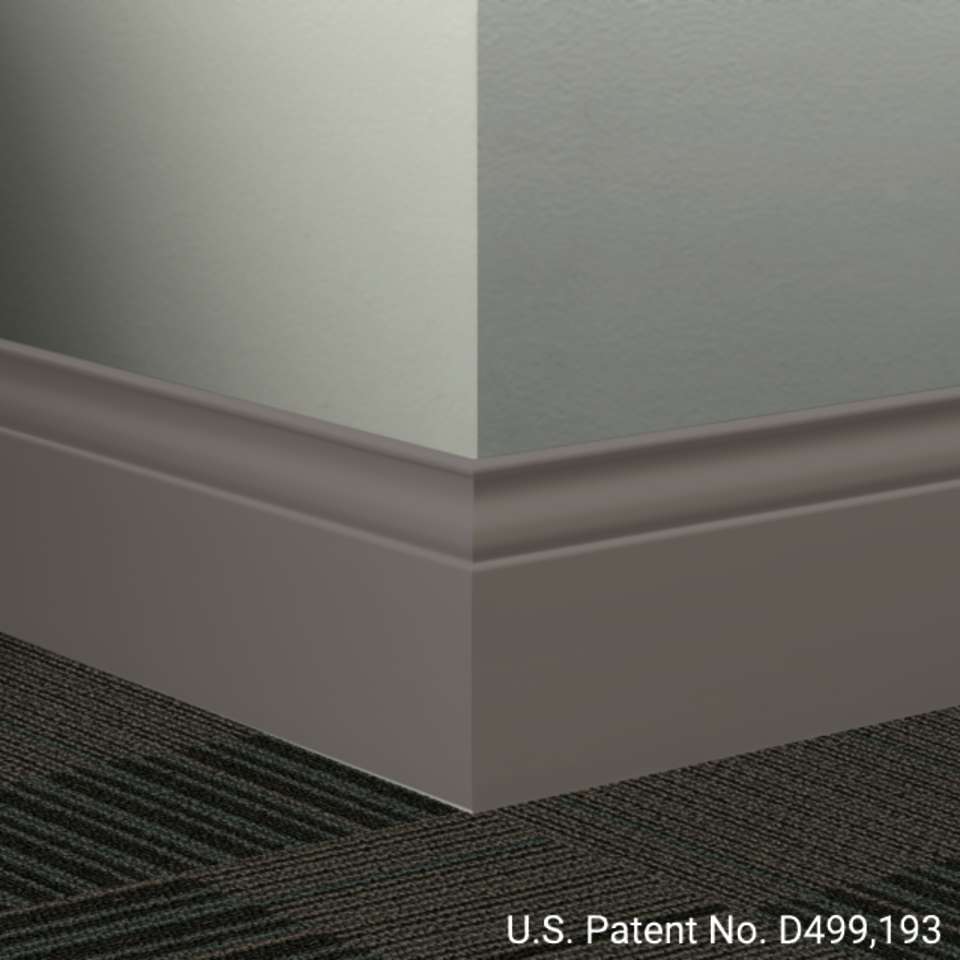 Tarkett - Système de finition murale Millwork - MW TB1 G Inflection 5 1⁄4” #TB1 Peppercorn - Wallbase 8' (paquet de 6)