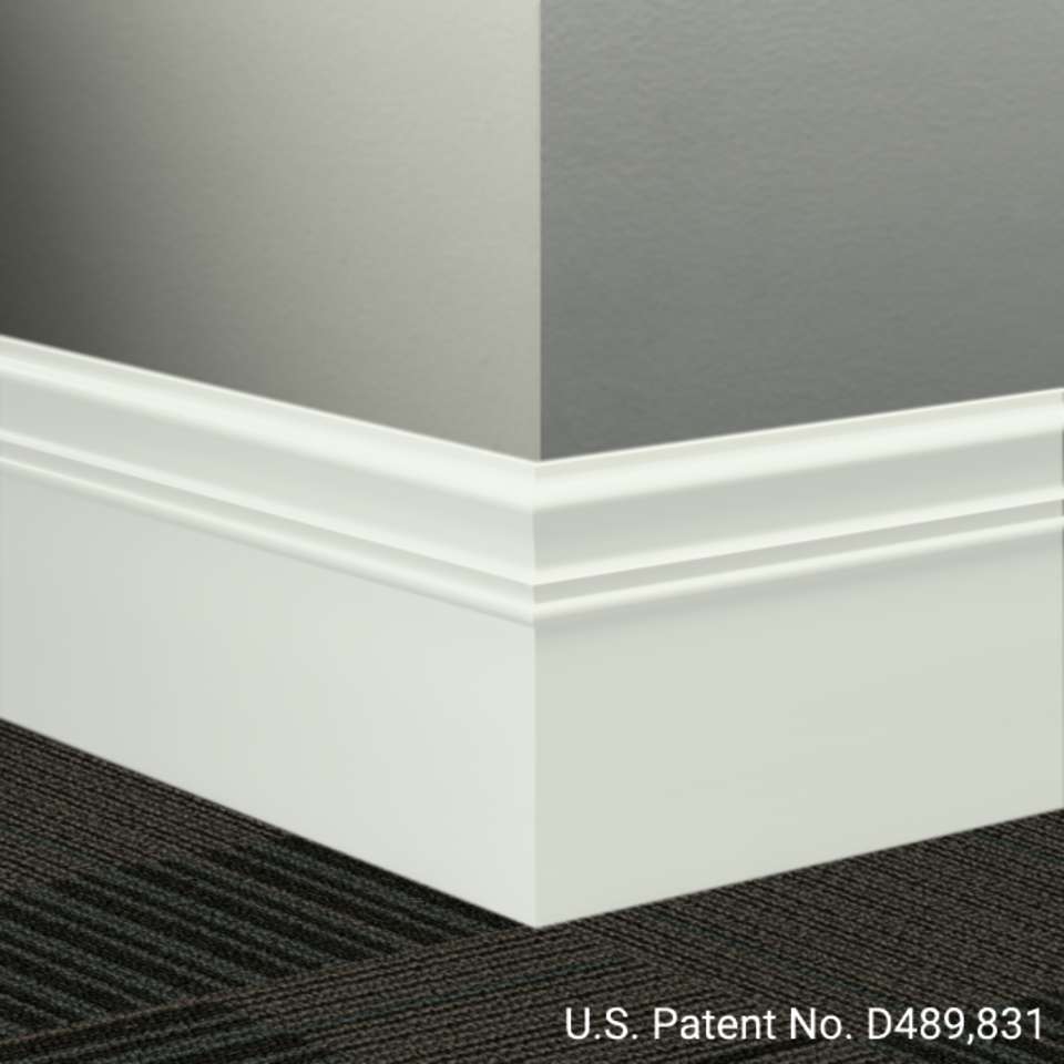 Tarkett - Système de finition murale Millwork - MW TG1 M Monarch 6" #TG1 Snowbound - Wallbase 8' (paquet de 6)