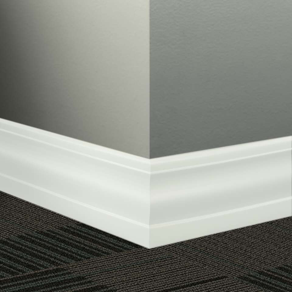 Tarkett - Système de finition murale Millwork - MW TG1 T Delineate 4 1⁄4” #TG1 Snowbound - Wallbase 8' (paquet de 6)