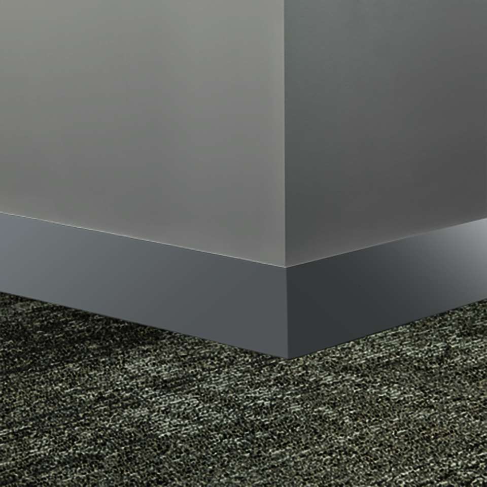 Tarkett - Système de finition murale Millwork - MW TG3 S25 Monument 2 1⁄2” #TG3 Iron Mountain - Wallbase 8' (paquet de 8)