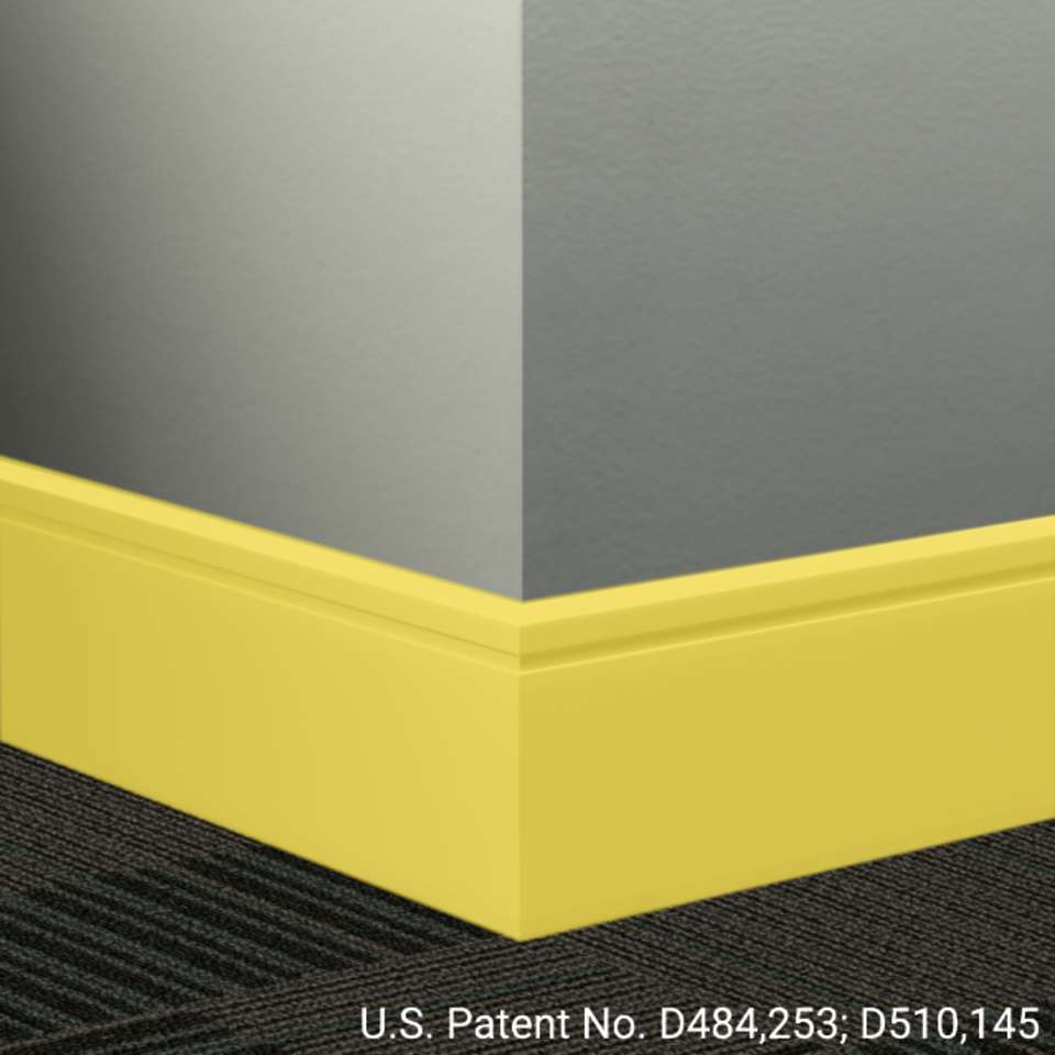 Tarkett - Système de finition murale Millwork - MW TG7 F Reveal 4 1⁄4” #TG7 Canary - Wallbase 8' (paquet de 8)