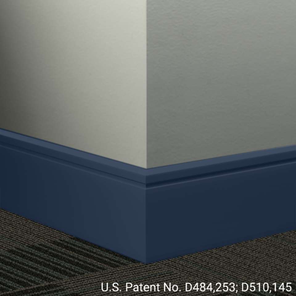 Tarkett - Système de finition murale Millwork - MW TH2 F Reveal 4 1⁄4” #TH2 Blue Intensity - Wallbase 8' (paquet de 8)