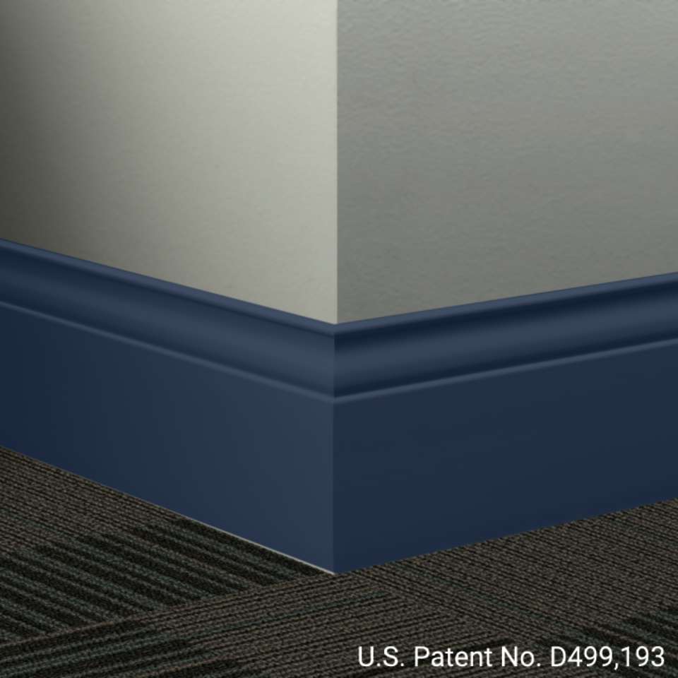 Tarkett - Système de finition murale Millwork - MW TH2 G Inflection 5 1⁄4” #TH2 Blue Intensity - Wallbase 8' (paquet de 6)
