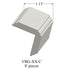 Tarkett - Système de finition murale Millwork - VBG 27 C Corner Guard 1 ¼" #27 Mist - Wallbase 8'