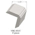 Tarkett - Système de finition murale Millwork - VBG 460 C Corner Guard 1 ¼" #460 Cotton - Wallbase 8'