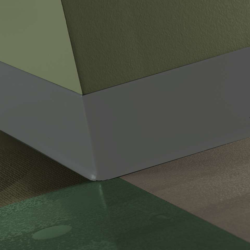 Tarkett - TightLock - Resilient 3 1⁄8” #20 Charcoal - Wallbase 75'