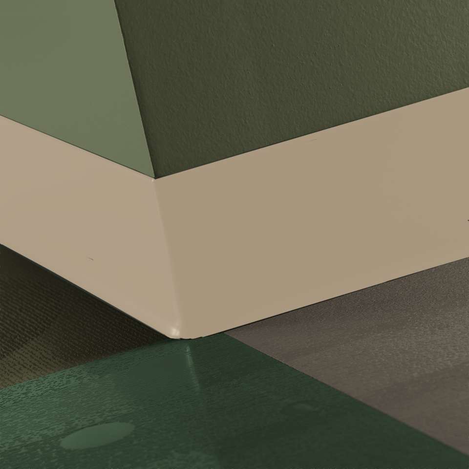 Tarkett - TightLock - Resilient 4 3⁄8” #129 Silk - Wallbase 75'
