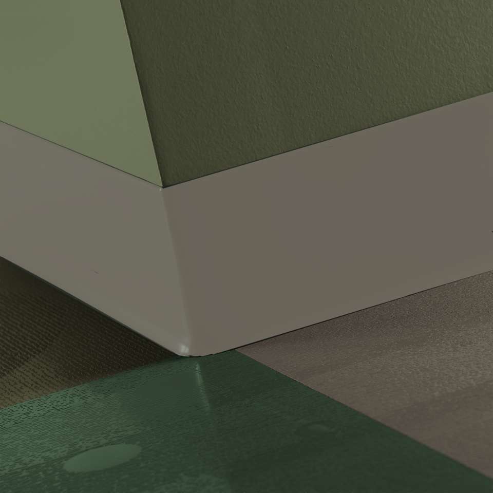 Tarkett - TightLock - Resilient 4 3⁄8” #179 Steel - Wallbase 75'