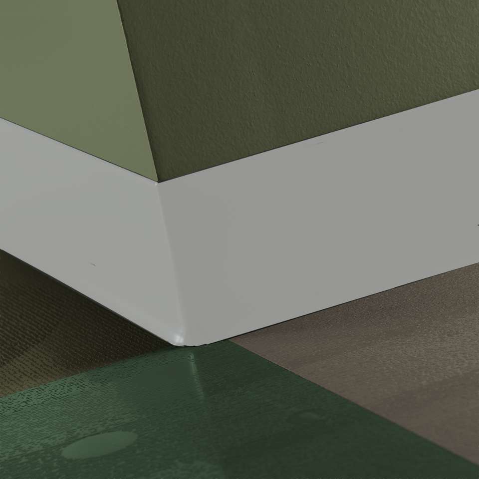 Tarkett - TightLock - Resilient 4 3⁄8” #23 Vapor Grey - Wallbase 75'
