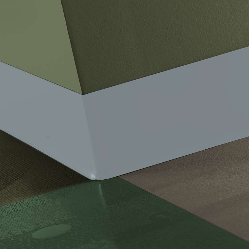 Tarkett - TightLock - Resilient 4 3⁄8” #262 Drizzle - Wallbase 75'
